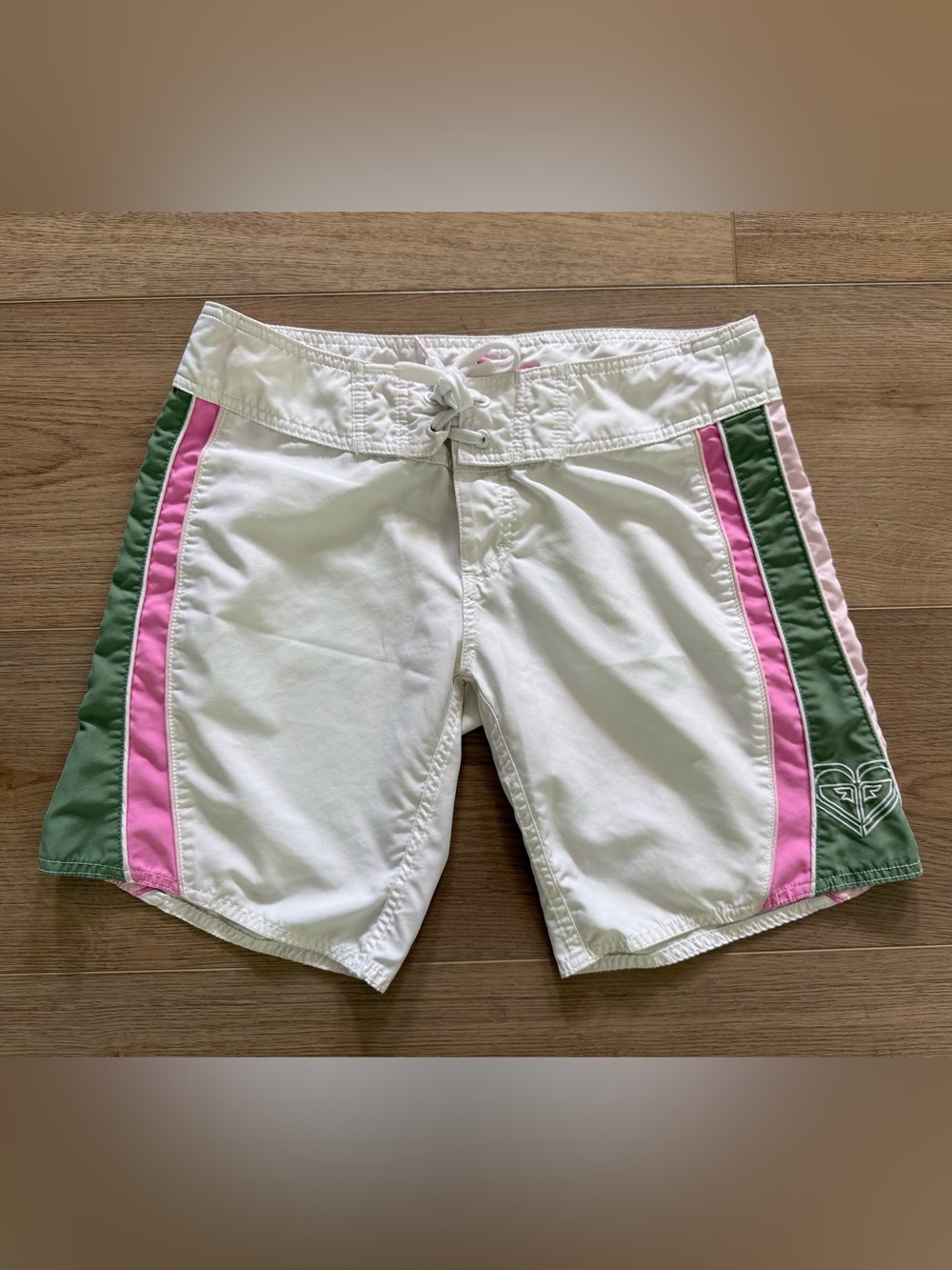 Roxy Quicksilver Y2K Board Shorts 30 Inch Waist Colorblock Surf Girl Pink Green